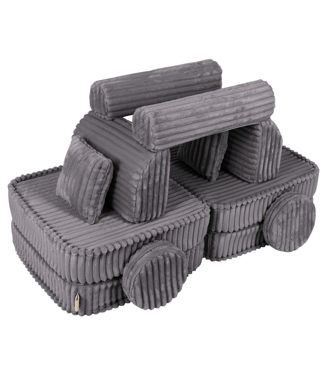 Medium Modular Sofa for Kids - Churros Jurassic Grey