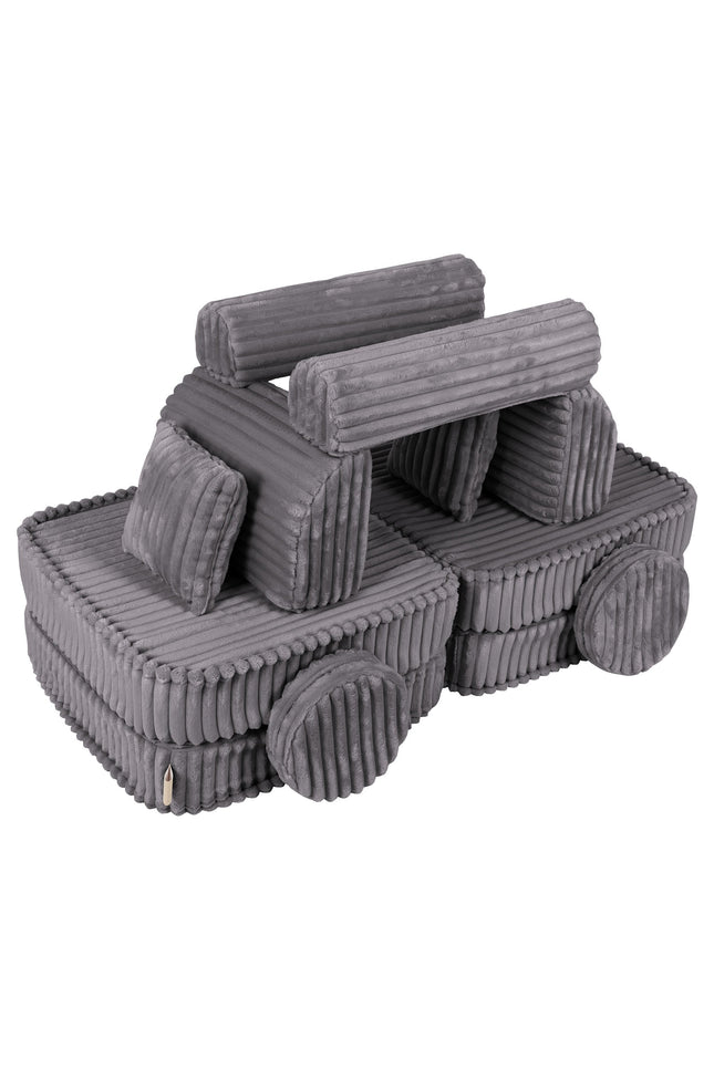 Modulaire kinderbank medium - Churros Jurassic Grey-mercibeaucoupp.eu