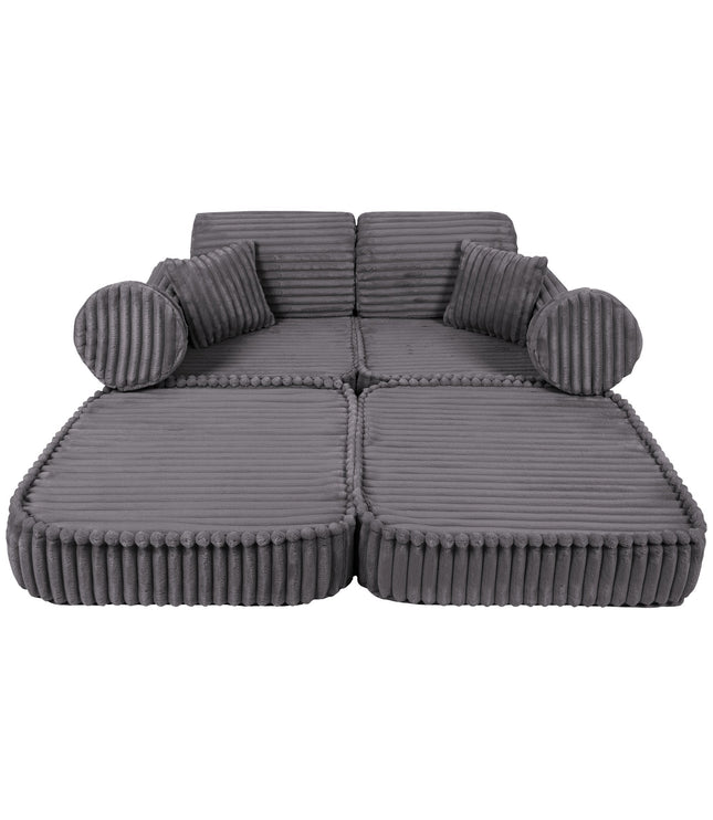 Medium Modular Sofa for Kids - Churros Jurassic Grey