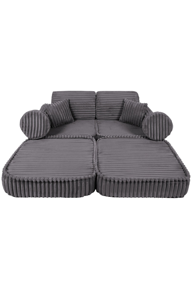 Modulaire kinderbank medium - Churros Jurassic Grey-mercibeaucoupp.eu