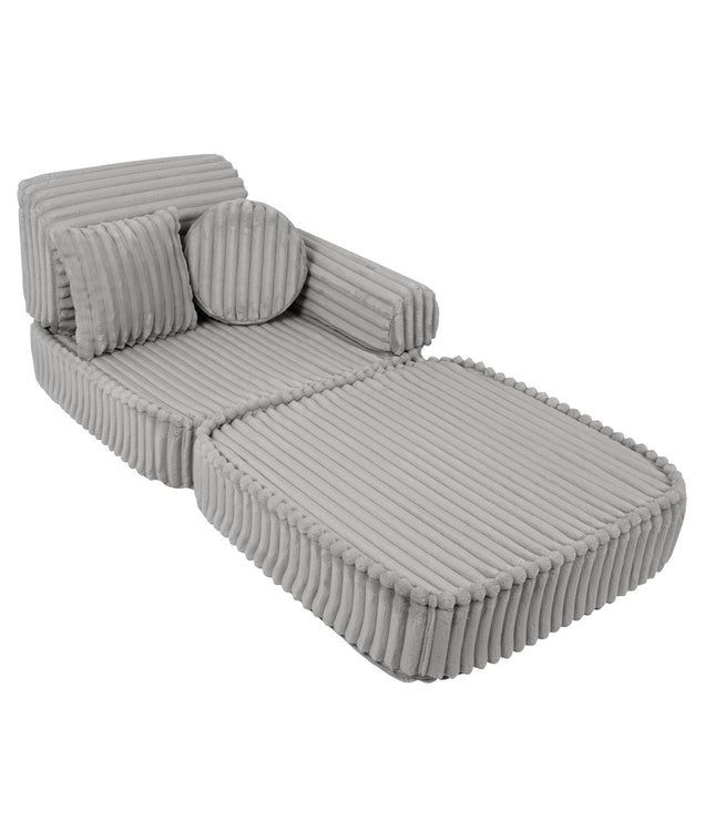 Medium Modular Sofa for Kids - Churros Moon Grey