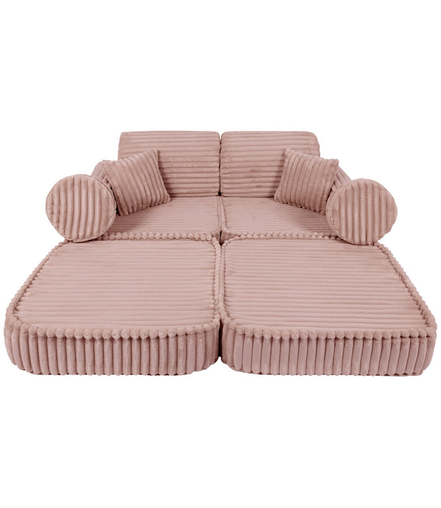 Medium Modular Sofa for Kids - Churros Pink