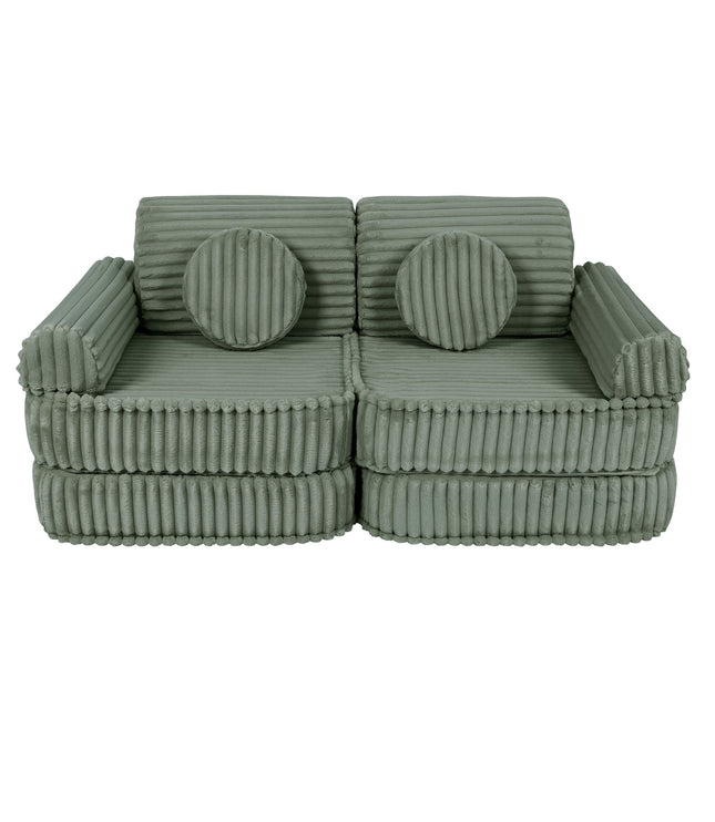 Medium Modular Sofa for Kids - Churros Sage Green