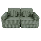 Medium Modular Sofa for Kids - Churros Sage Green