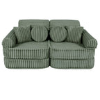 Medium Modular Sofa for Kids - Churros Sage Green