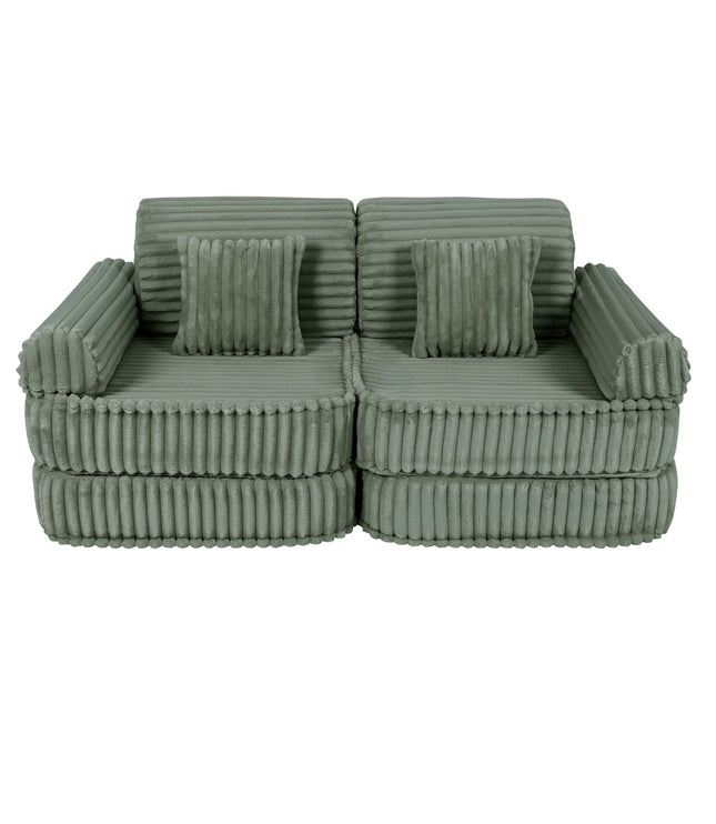 Medium Modular Sofa for Kids - Churros Sage Green