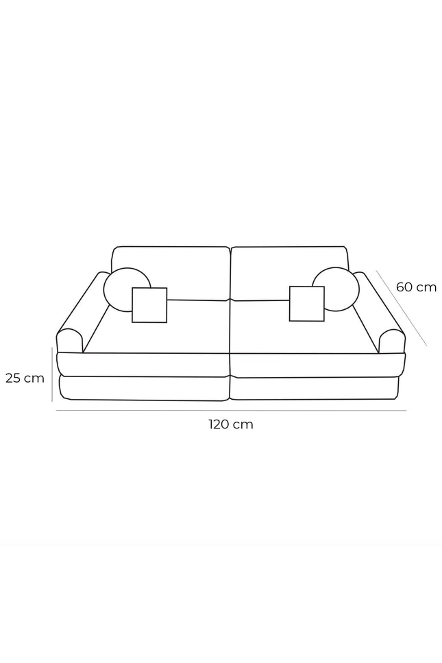 Modulaire kinderbank medium - Churros Bosgroen-mercibeaucoupp.eu
