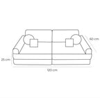 Medium Modular Sofa for Kids - Churros Blue