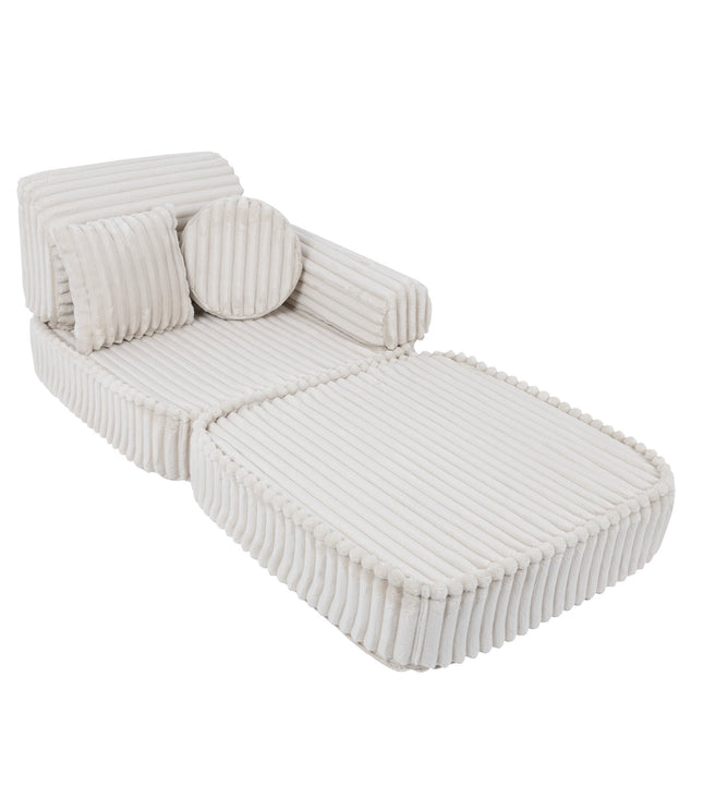 Medium Modular Sofa for Kids - Churros White