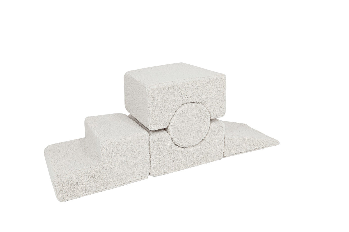 MeowBaby® Bearly Shape Set with 5 Elements - Ecru