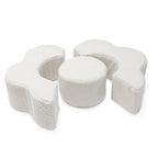 MeowBaby® Foam Flower Shape Set, 3 Elements, Bearly Off White