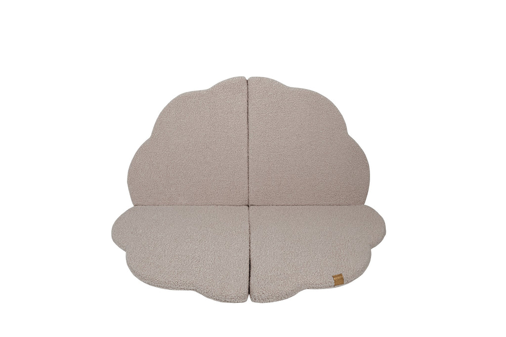 Play Mat for Kids - Cloud Shaped Bearly Light Grey