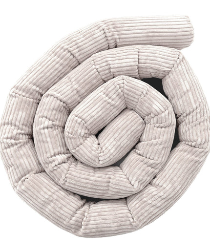 Beschermende rolbumper voor babybed - Ecru-mercibeaucoupp.eu