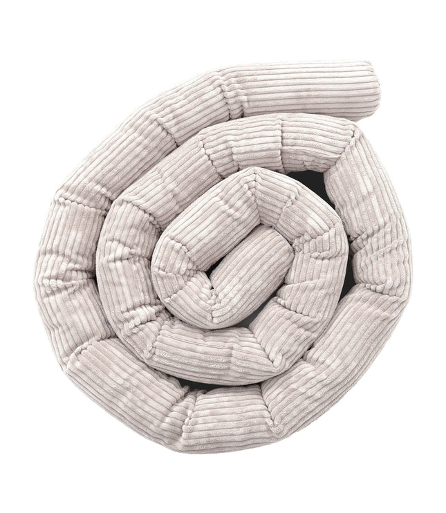 Protective Roll Bumper for Baby Crib – Ecru