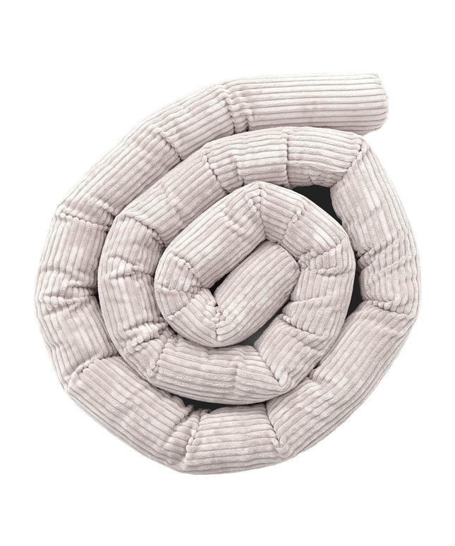 Beschermende rolbumper voor babybed - Ecru-mercibeaucoupp.eu