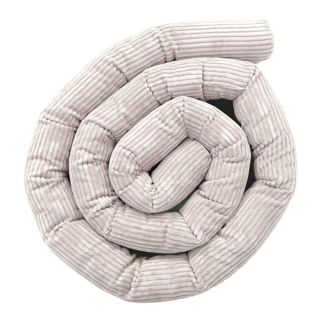 Beschermende rolbumper voor babybed - Ecru-mercibeaucoupp.eu