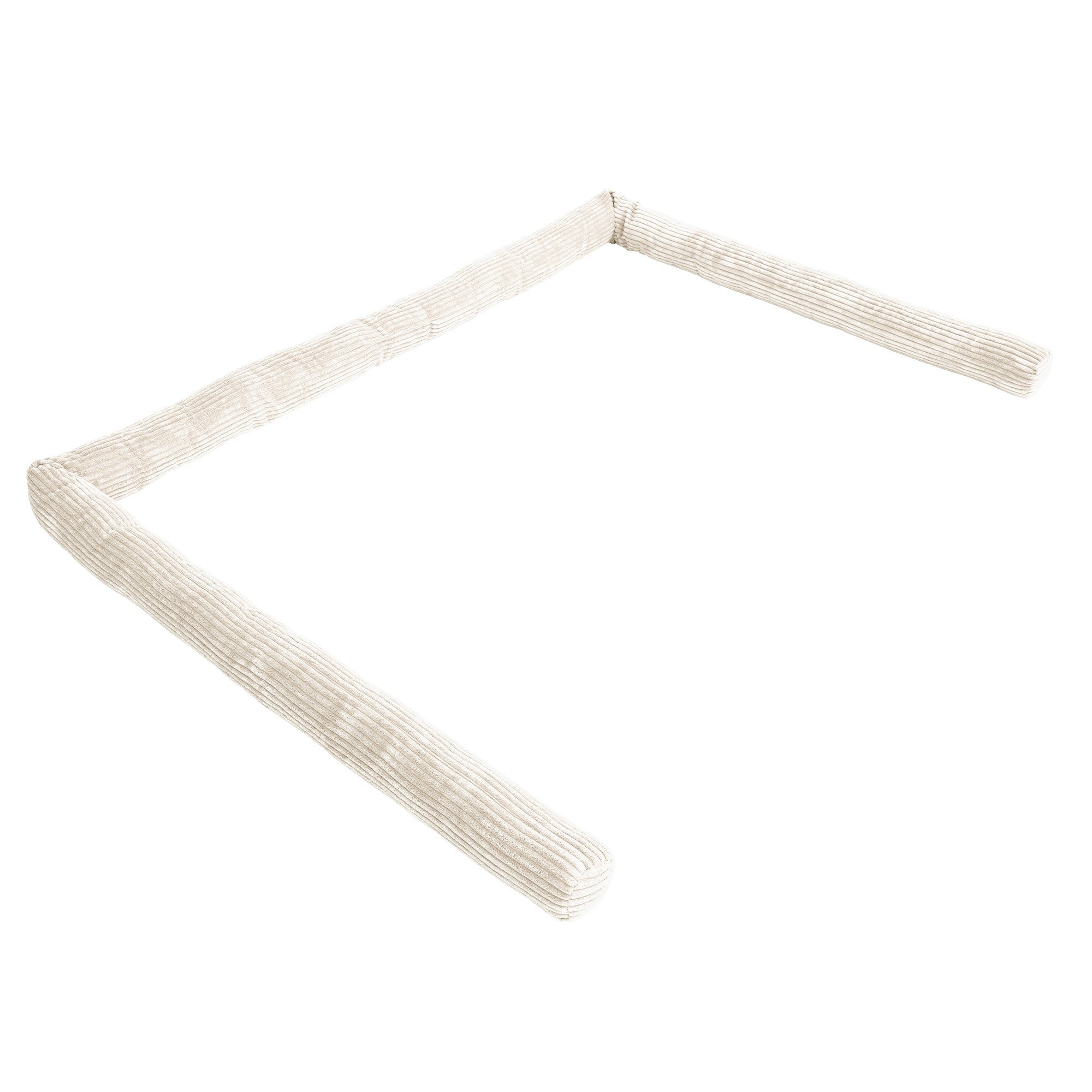 Beschermende rolbumper voor babybed - Ecru-mercibeaucoupp.eu