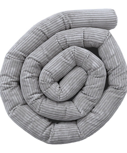 Beschermende rolbumper voor babybed - Grijs-mercibeaucoupp.eu