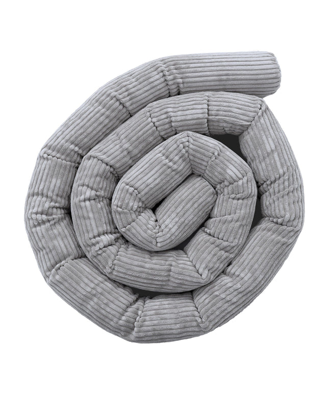 Beschermende rolbumper voor babybed - Grijs-mercibeaucoupp.eu