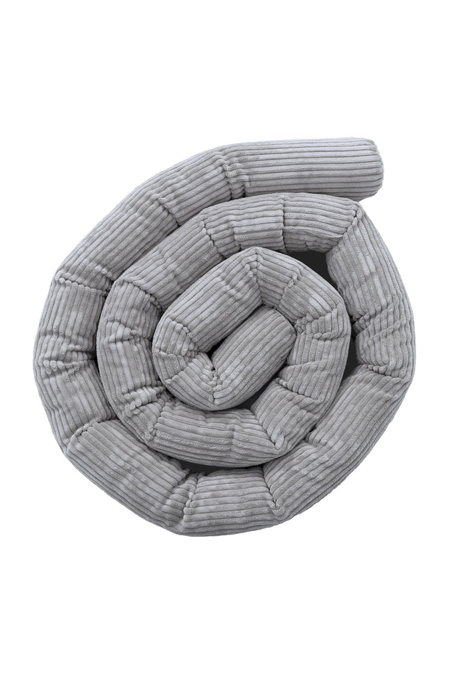 Beschermende rolbumper voor babybed - Grijs-mercibeaucoupp.eu