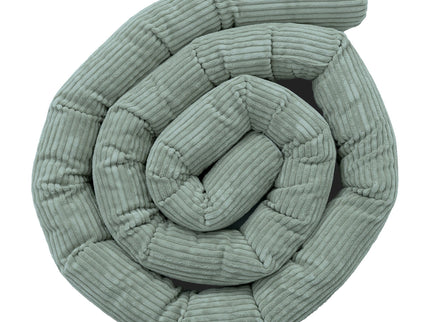 Protective Roll Bumper for Baby Crib – Olive Green