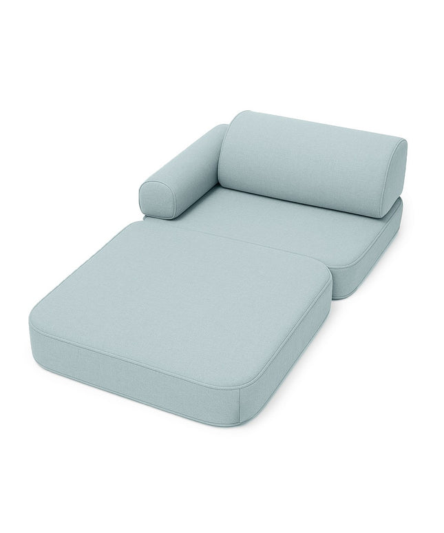 Kleine Binnen / Buiten Outzy Pocket Sofa voor kinderen - Cloudberry Sky Blue-mercibeaucoupp.eu