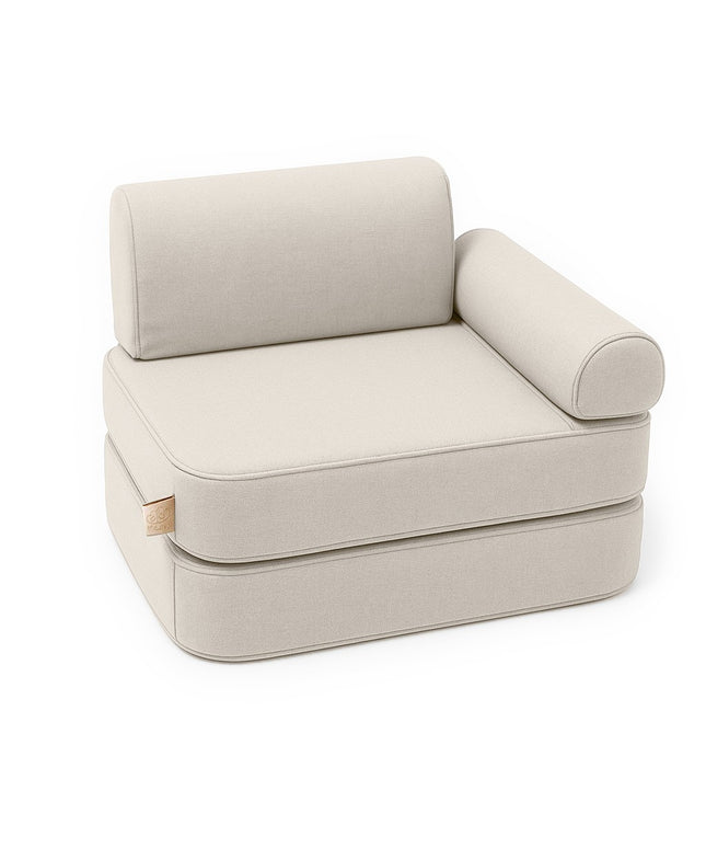 Kleine binnen/buiten Outzy Pocket Sofa voor kinderen - Oat Blush Beige-mercibeaucoupp.eu