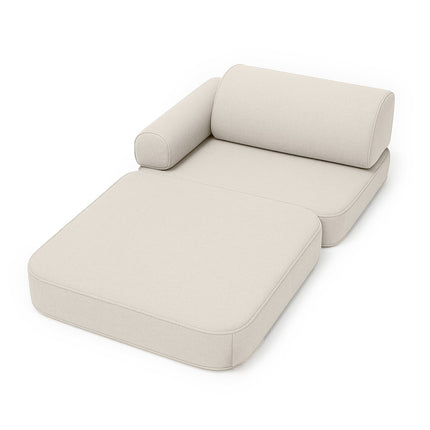 Kleine binnen/buiten Outzy Pocket Sofa voor kinderen - Oat Blush Beige-mercibeaucoupp.eu