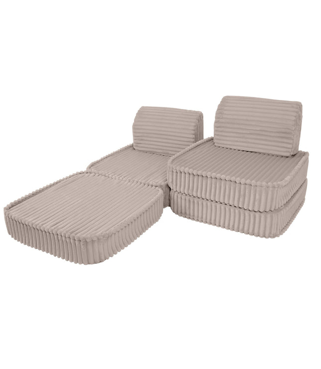 Small Modular Sofa for Kids - Churros Beige