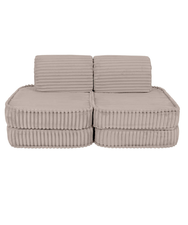 Kleine modulaire sofa voor kinderen - Churros beige-mercibeaucoupp.eu