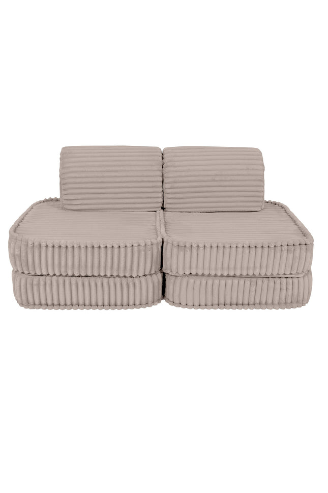 Kleine modulaire sofa voor kinderen - Churros beige-mercibeaucoupp.eu