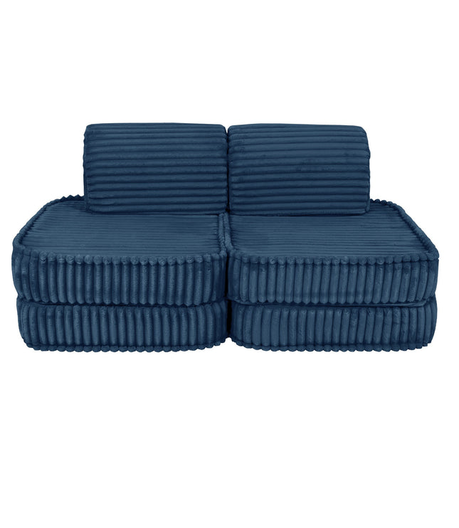 Small Modular Sofa for Kids - Churros Blue