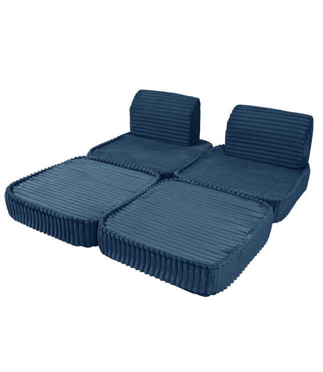 Small Modular Sofa for Kids - Churros Blue