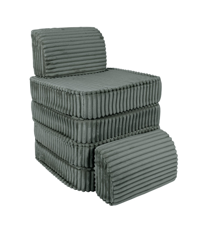 Small Modular Sofa for Kids - Churros Forest Green