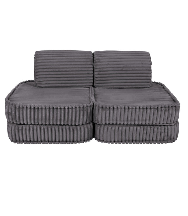 Small Modular Sofa for Kids - Churros Jurassic Grey
