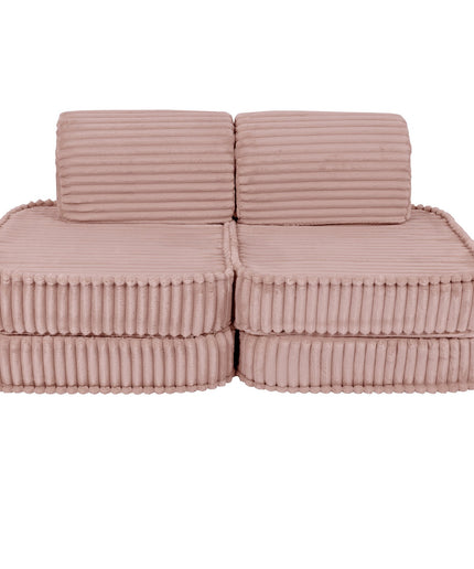 Kleine modulaire sofa voor kinderen - Churros roze-mercibeaucoupp.eu
