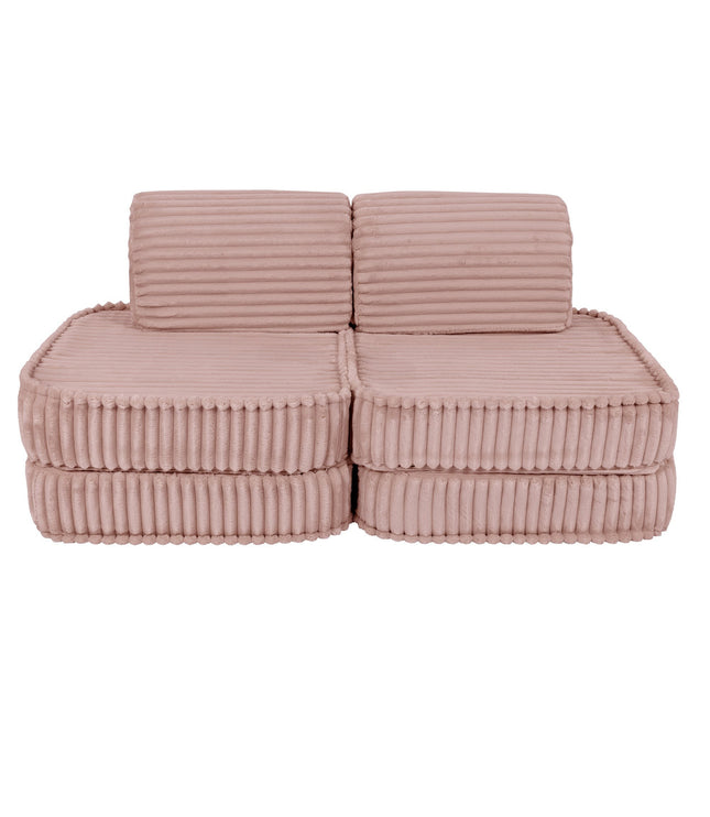 Small Modular Sofa for Kids - Churros Pink