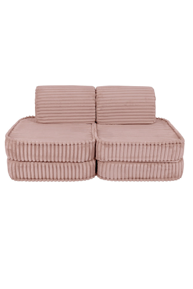 Kleine modulaire sofa voor kinderen - Churros roze-mercibeaucoupp.eu