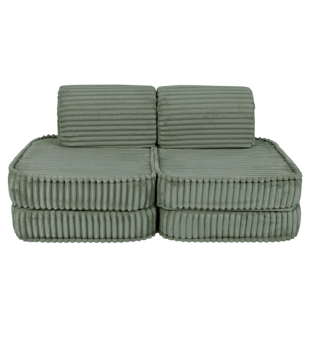 Small Modular Sofa for Kids - Churros Sage Green