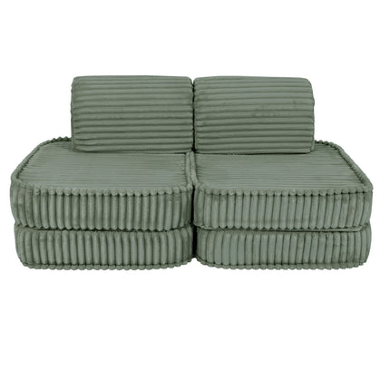 Kleine modulaire sofa voor kinderen - Churros saliegroen-mercibeaucoupp.eu
