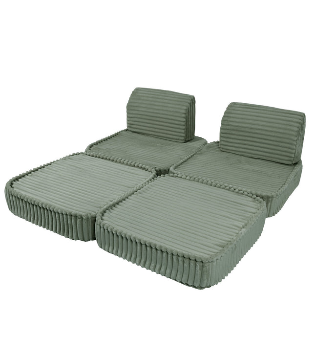 Small Modular Sofa for Kids - Churros Sage Green