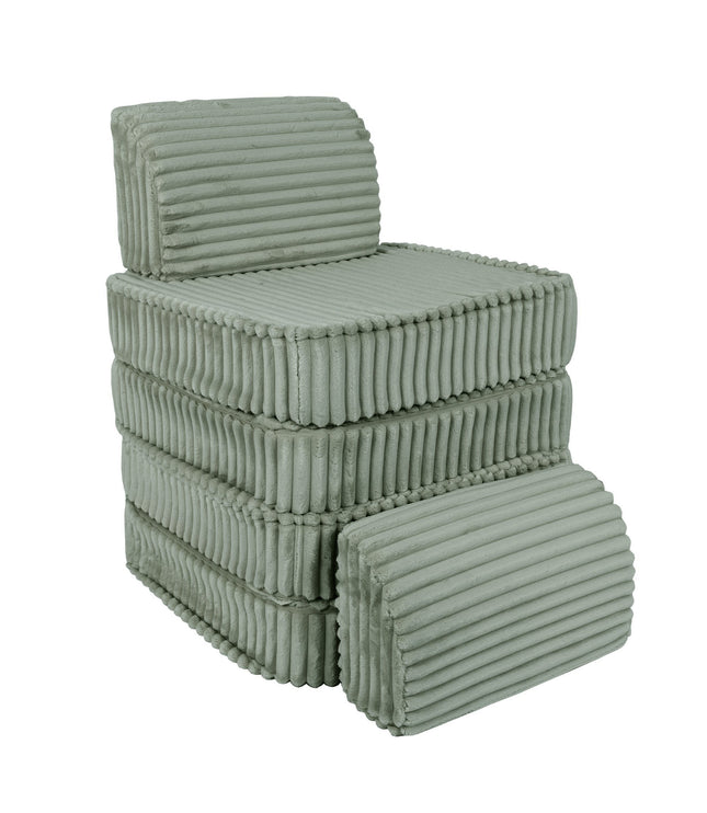 Small Modular Sofa for Kids - Churros Sage Green