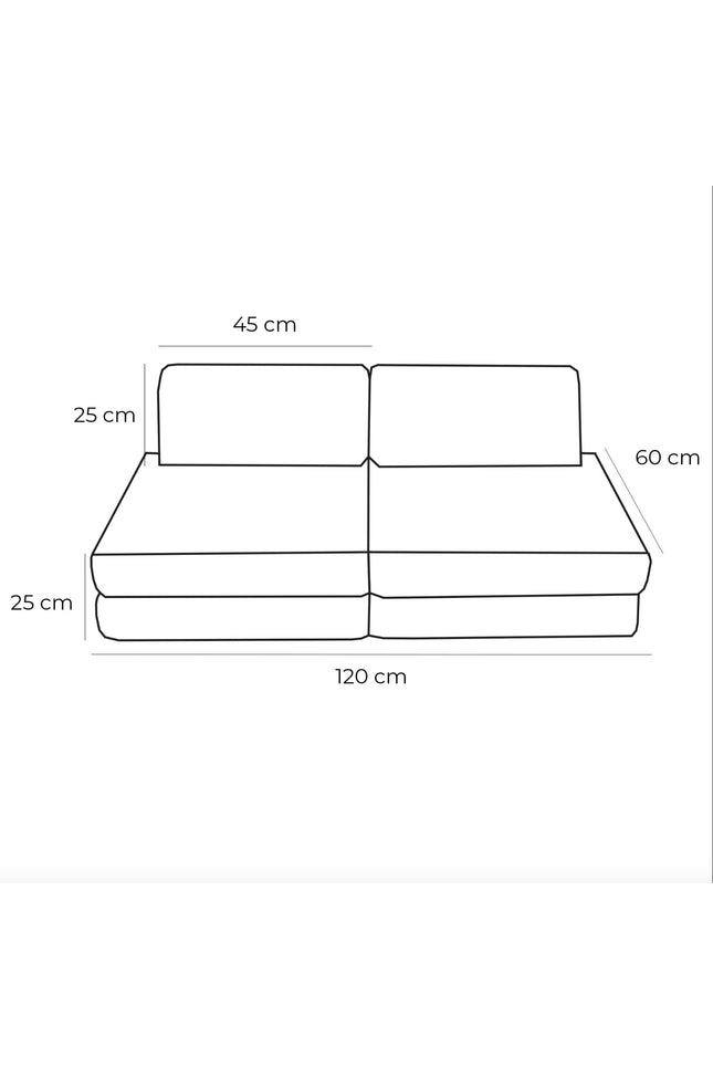 Kleine modulaire sofa voor kinderen - Churros Moon Grey-mercibeaucoupp.eu