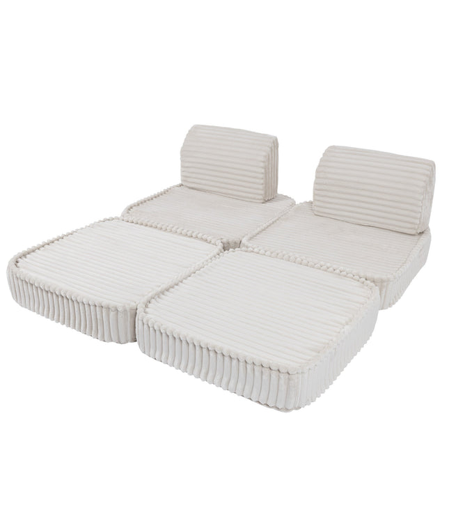Small Modular Sofa for Kids - Churros White