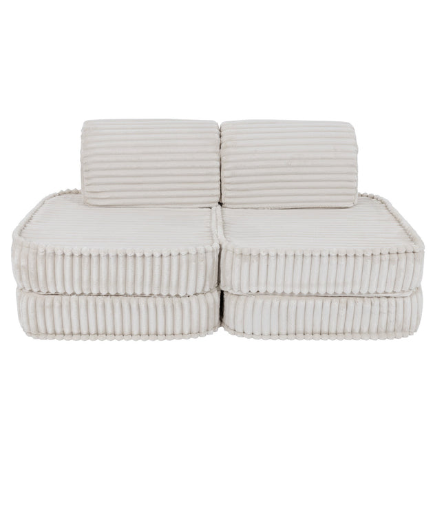 Small Modular Sofa for Kids - Churros White