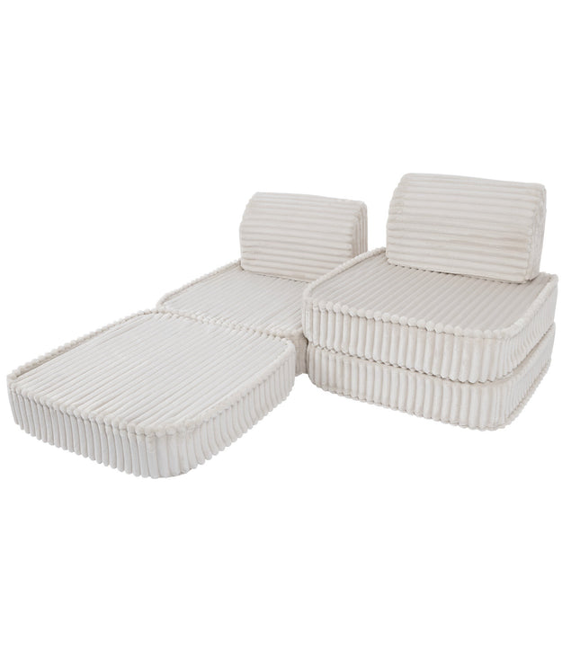 Small Modular Sofa for Kids - Churros White