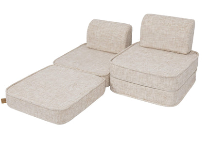 Small Modular Sofa for Kids - Tangle Marshmellow Beige