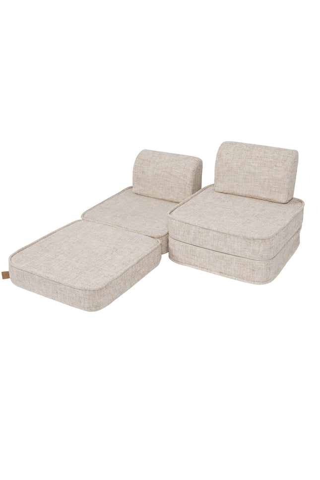 Kleine Modulaire Sofa voor Kinderen - Tangle Marshmellow Beige-mercibeaucoupp.eu