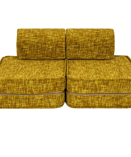 Kleine modulaire sofa voor kinderen - Tangle Honey Mustard-mercibeaucoupp.eu