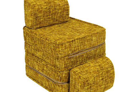 Small Modular Sofa for Kids - Tangle Honey Mustard